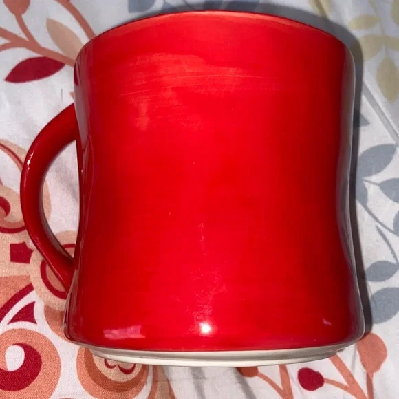 INITIAL J RED MUG Anthropologie EUC (PLEASE READ) - Picture 2 of 4